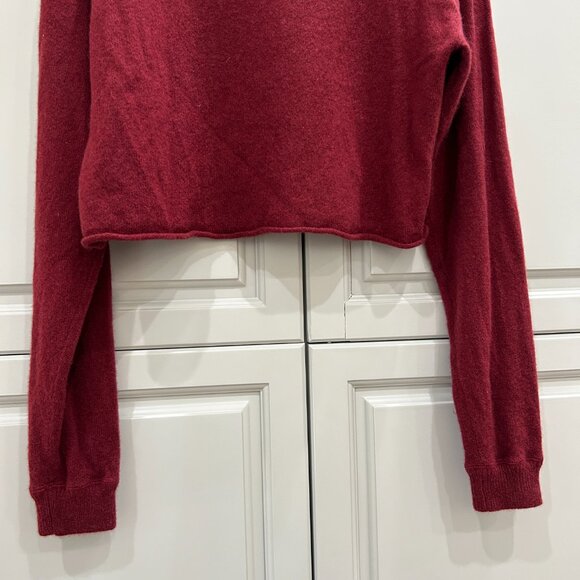 Reformation Cropped Turtleneck Sweater Sz M - Picture 4 of 5